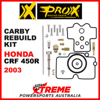 Pro-X Honda CRF450R CRF 450R 2003 Carburetor Rebuild Kit 44.55.10461