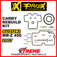 Pro-X For Suzuki RM-Z450 RM-Z 450 2007 Carb Carburetor Repair Kit 44.55.10464