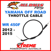 ALL BALLS 45-1177 MX YAMAHA THROTTLE CABLE WR450F WRF450 2012-2015 OFF ROAD