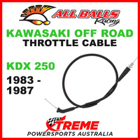 ALL BALLS 45-1206 KAWASAKI THROTTLE CABLE KDX250 KDX 250 1983-1987 DIRT BIKE