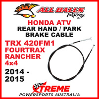 45-4017 Honda TRX420FM1 4x4 Fourtrax Rancher 14-15 Rear Hand Park Brake Cable