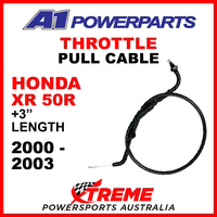 A1 Powerparts Honda XR50R 00-03 +3 Inches Longer Throttle Pull Cable 50-489-10
