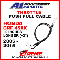 A1 Powerparts Honda CRF450X 2005-2015 +2" Throttle Push/Pull Cable 50-514-10
