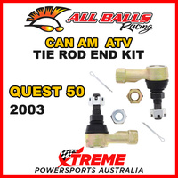 All Balls 51-1003 Can AM Quest 50 2003 Tie Rod End Kit