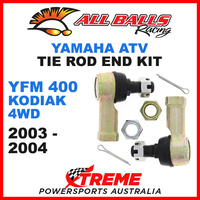 All Balls 51-1007 Yamaha YFM400 Kodiak 4WD 2003-2004 ATV Tie Rod End Kit