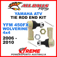 All Balls 51-1007 Yamaha YFM450FX Wolverine 4x4 2006-2010 ATV Tie Rod End Kit