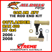 All Balls 51-1009 Can AM Outlander MAX 400 XT 4x4 2006-2008 Tie Rod End Kit