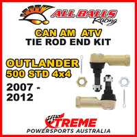 All Balls 51-1009 Can AM Outlander 500 STD 4x4 2007-2012 Tie Rod End Kit