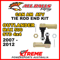 All Balls 51-1009 Can AM Outlander MAX 500 STD 4x4 2007-2012 Tie Rod End Kit