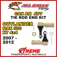 All Balls 51-1009 Can AM Outlander MAX 500 XT 4x4 2007-2012 Tie Rod End Kit