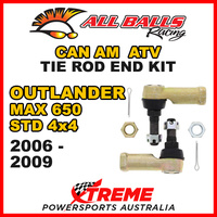 All Balls 51-1009 Can Am Outlander MAX 650 STD 4x4 2006-2009 Tie Rod End Kit