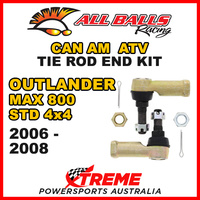 All Balls 51-1009 Can Am Outlander MAX 800 STD 4x4 2006-2008 Tie Rod End Kit