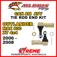 All Balls 51-1009 Can Am Outlander MAX 800R LTD 4x4 2009-2012 Tie Rod End Kit