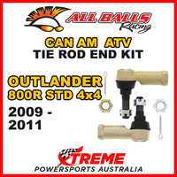 All Balls 51-1009 Can Am Outlander MAX 800R STD 4x4 2009-2011 Tie Rod End Kit