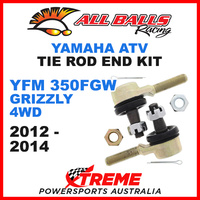 All Balls 51-1016 Yamaha YFM350FGW Grizzly 4WD 2012-2014 ATV Tie Rod End Kit