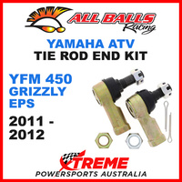 All Balls 51-1031 Yamaha YFM450 Grizzly EPS 2011-2012 ATV Tie Rod End Kit