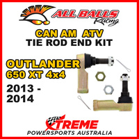 All Balls 51-1034 Can Am Outlander 650 XT 4x4 2013-2014 Tie Rod End Kit