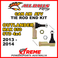 All Balls 51-1034 Can Am Outlander MAX 650 STD 4x4 2013-2014 Tie Rod End Kit