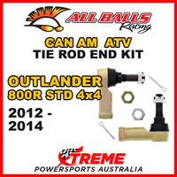 All Balls 51-1034 Can Am Outlander 800R STD 4x4 2012-2014 Tie Rod End Kit