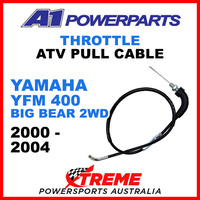 A1 Powerparts Yamaha YFM400 Big Bear 2WD 2000-2004 Throttle Pull Cable 51-349-10
