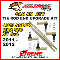 52-1024 Can AM Outlander MAX 650 XT 4x4 2011-2012 Tie Rod End Upgrade Kit