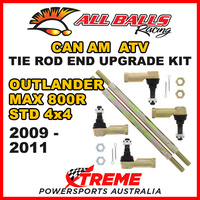 52-1024 Can AM Outlander MAX 800R STD 4x4 2009-2011 Tie Rod End Upgrade Kit