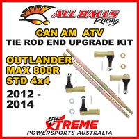 52-1025 Can Am Outlander MAX 800R STD 4x4 2012-2014 Tie Rod End Upgrade Kit