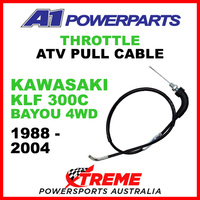 A1 Powerparts Kawasaki ATV KLF300C Bayou 4WD 88-04 Throttle Pull Cable 53-259-10