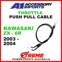 A1 Powerparts Kawasaki ZX-R6 ZX636 2003-2004 Throttle Push/Pull Cable 53-406-10