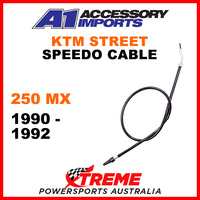 A1 Powerparts KTM 250 MX 250MX 1990-1992 Speedo Cable 54-033-50