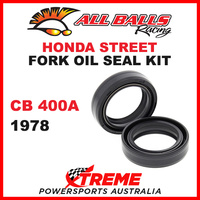 All Balls 55-107 Honda CB400A CB 400A 1978 Fork Oil Seal Kit 33x46x11