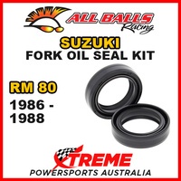 All Balls 55-107 For Suzuki RM80 RM 80 1986-1988 Fork Oil Seal Kit 33x46x11