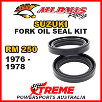 All Balls 55-110 For Suzuki RM250 RM 250 1976-1978 Fork Oil Seal Kit 36x48x8