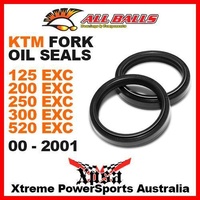 All Balls 55-114 125EXC 200EXC 250EXC 300EXC 520EXC 2000-2001 Fork Oil Seal Kit 43x52.7x9.5/10.5