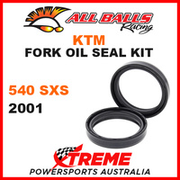 All Balls 55-114 KTM 540SXS 540 SXS 2001 Fork Oil Seal Kit 43x52.7x9.5/10.5