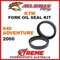 All Balls 55-114 KTM 640 Adventure 2000 Fork Oil Seal Kit 43x52.7x9.5/10.5