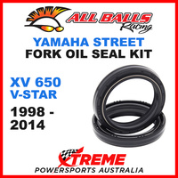All Balls 55-117 Yamaha XV650 XV 650 V-Star 1998-2014 Fork Oil Seal Kit 41x53x8/10.5