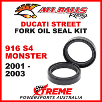 All Balls 55-120 Ducati 916 S4 Monster 2001-2003 Fork Oil Seal Kit 43x54x11