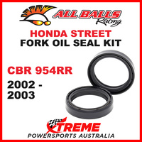 All Balls 55-120 Honda CBR954RR CBR 954RR 2002-2003 Fork Oil Seal Kit 43x54x11