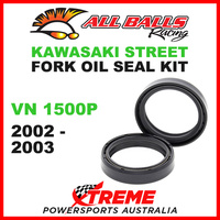 All Balls 55-120 Kawasaki VN1500P VN 1500P 2002-2003 Fork Oil Seal Kit 43x54x11