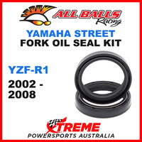 All Balls 55-123 Yamaha YZF-R1 1000cc 2002-2008 Fork Oil Seal Kit 43x55x9.5/10