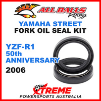 All Balls 55-123 Yamaha YZF-R1 1000cc 50th Anniversary 2006 Fork Oil Seal Kit 43x55x9.5/10