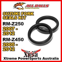 All Balls 55-127 For Suzuki RMZ250 RM Z250 07-12 RMZ450 Z450 05-12 Fork Oil Seal Kit 47x58x10