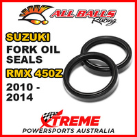 All Balls 55-127 For Suzuki RMX450Z RMX 450Z 2010-2014 Fork Oil Seal Kit 47x58x10