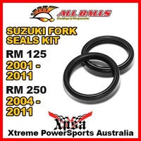 All Balls 55-127 For Suzuki RM 125 RM125 01-2011 RM250 250 2004-2011 Fork Oil Seal Kit 47x58x10