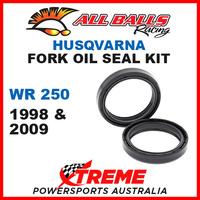 All Balls 55-130 Husqvarna WR250 WR 250 1998 & 2009 Fork Oil Seal Kit 50x63x11