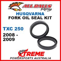All Balls 55-130 Husqvarna TXC250 TXC 250 2008-2009 Fork Oil Seal Kit 50x63x11
