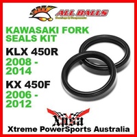 All Balls 55-132 Kawasaki KLX450R 08-2014 KX 450F KX450F 2006-2012 Fork Oil Seal Kit 48x58.2x8.5/10.5