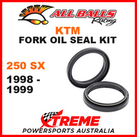 All Balls 55-134 KTM 250SX 250 SX 1998-1999 Fork Oil Seal Kit 50x59.6x7/10.5