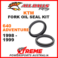 All Balls 55-134 KTM 640 Adventure 640cc 1998-1999 Fork Oil Seal Kit 50x59.6x7/10.5